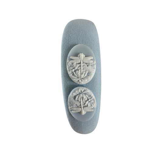 Baby Blue Headband with Resin Wedgwood-Style Cameos