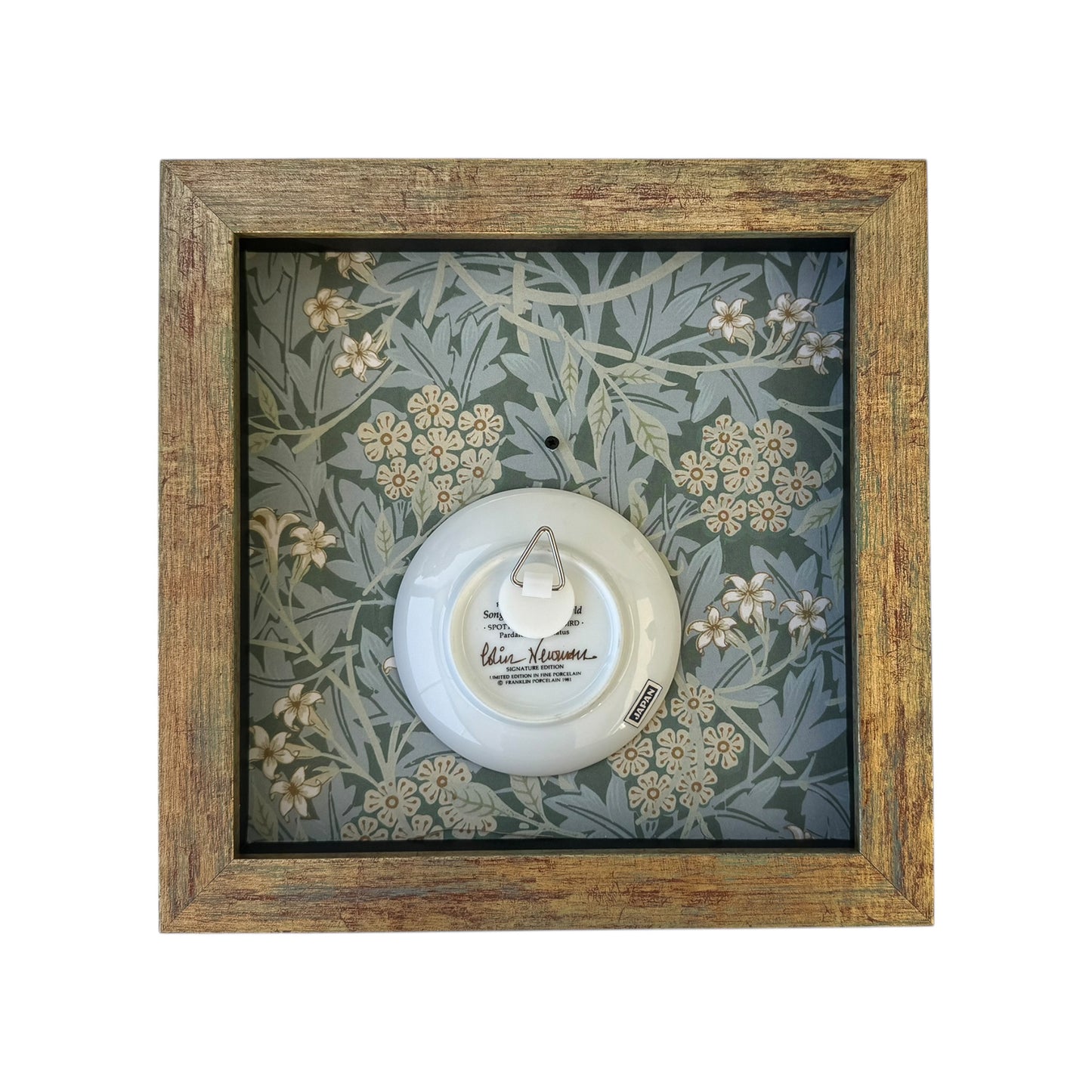 Çerçevelenmiş Franklin Mint “Songbirds of the World” Minyatür Tabak