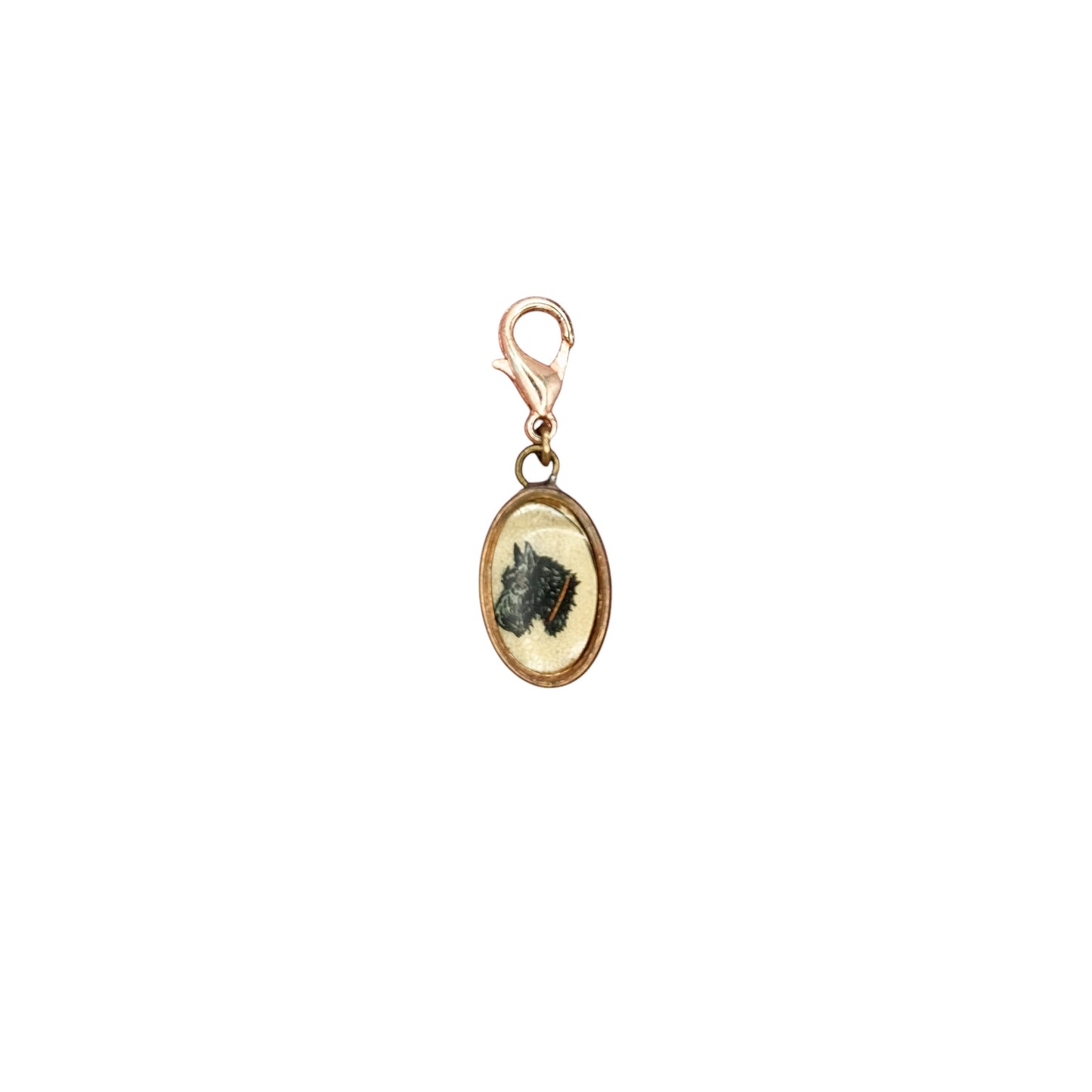 Vintage Köpek Figürlü Charm