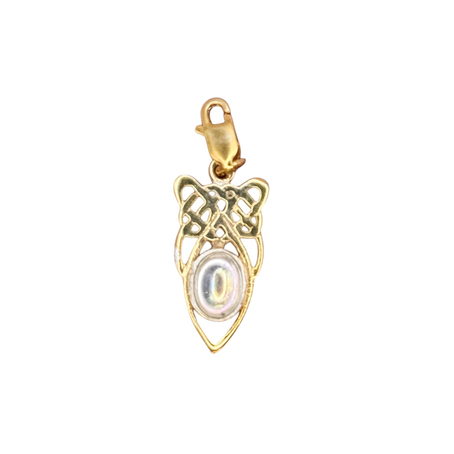 Vintage Gümüş Gökkuşağı Işıltılı Charm