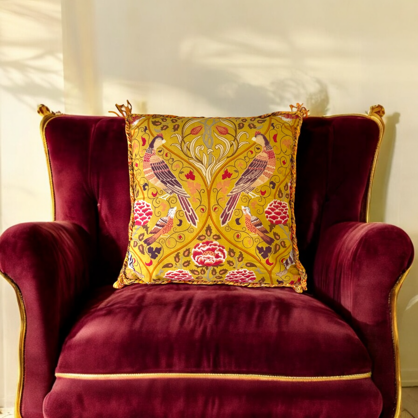 Vintage Pattern Amber Pillow