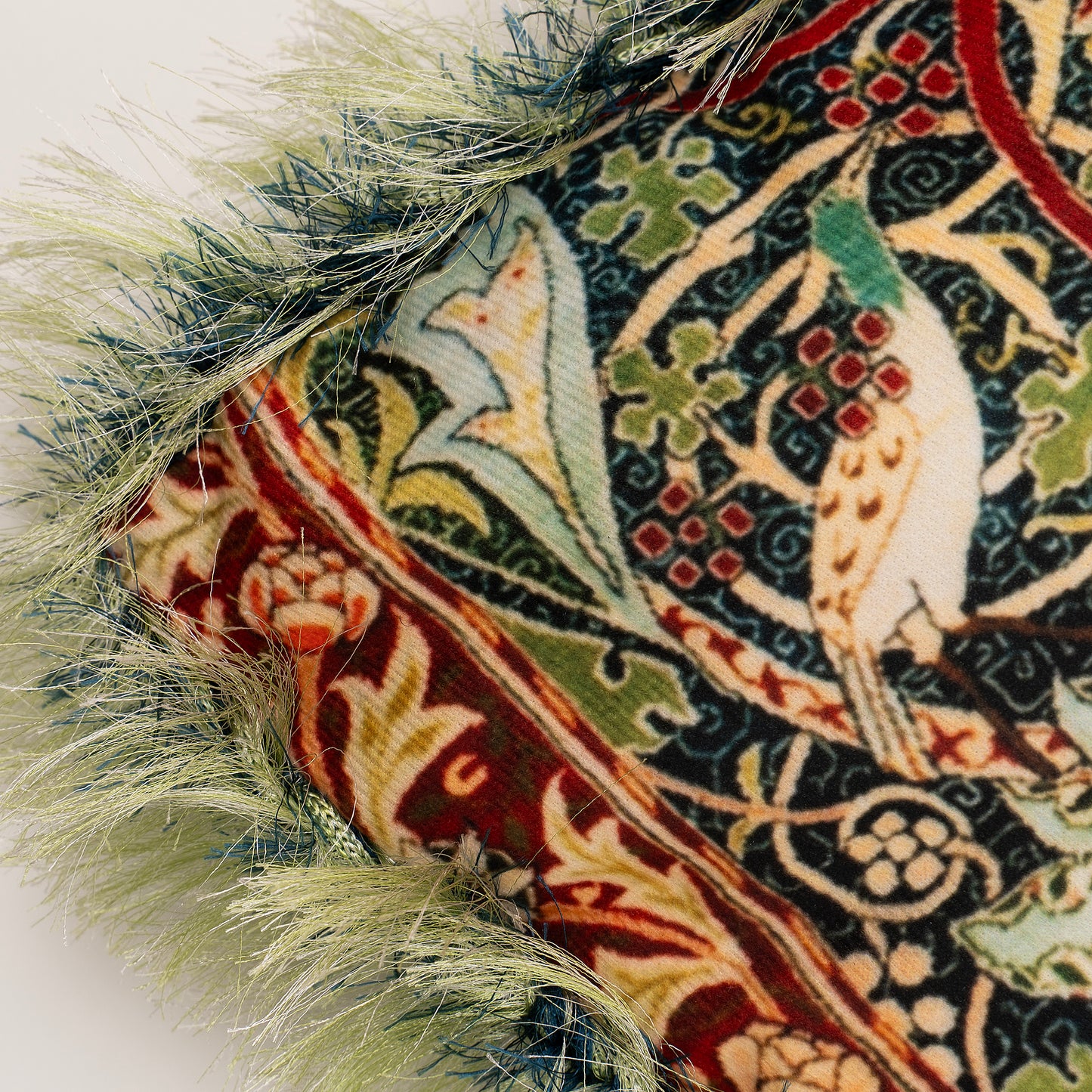 William Morris Bullerswood Print Cushion Cover — Dark Botanical Colourway