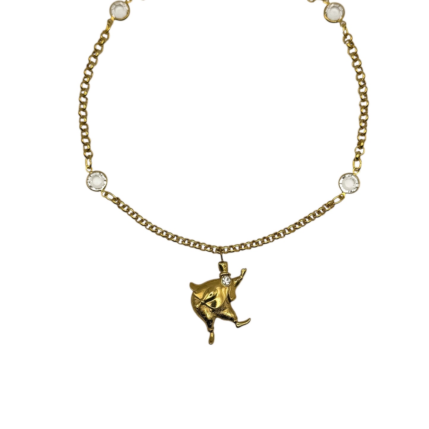 monet character charm detail vintage necklace