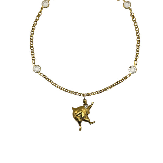 monet character charm detail vintage necklace