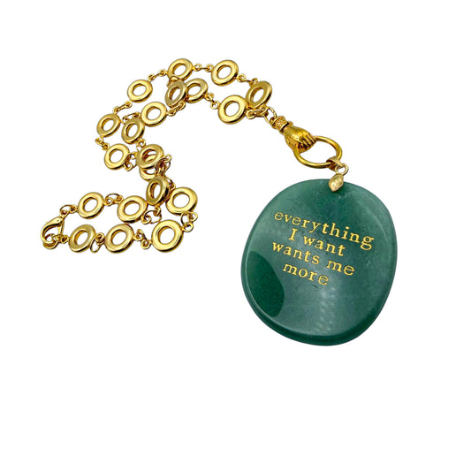 Jade & Mano Cornuto Message Necklace — 1980s