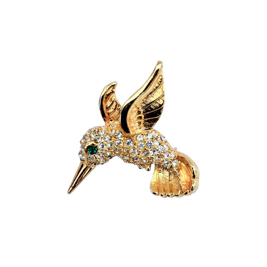 Vintage 1980s Designer House Hummingbird Brooch — 1980’s