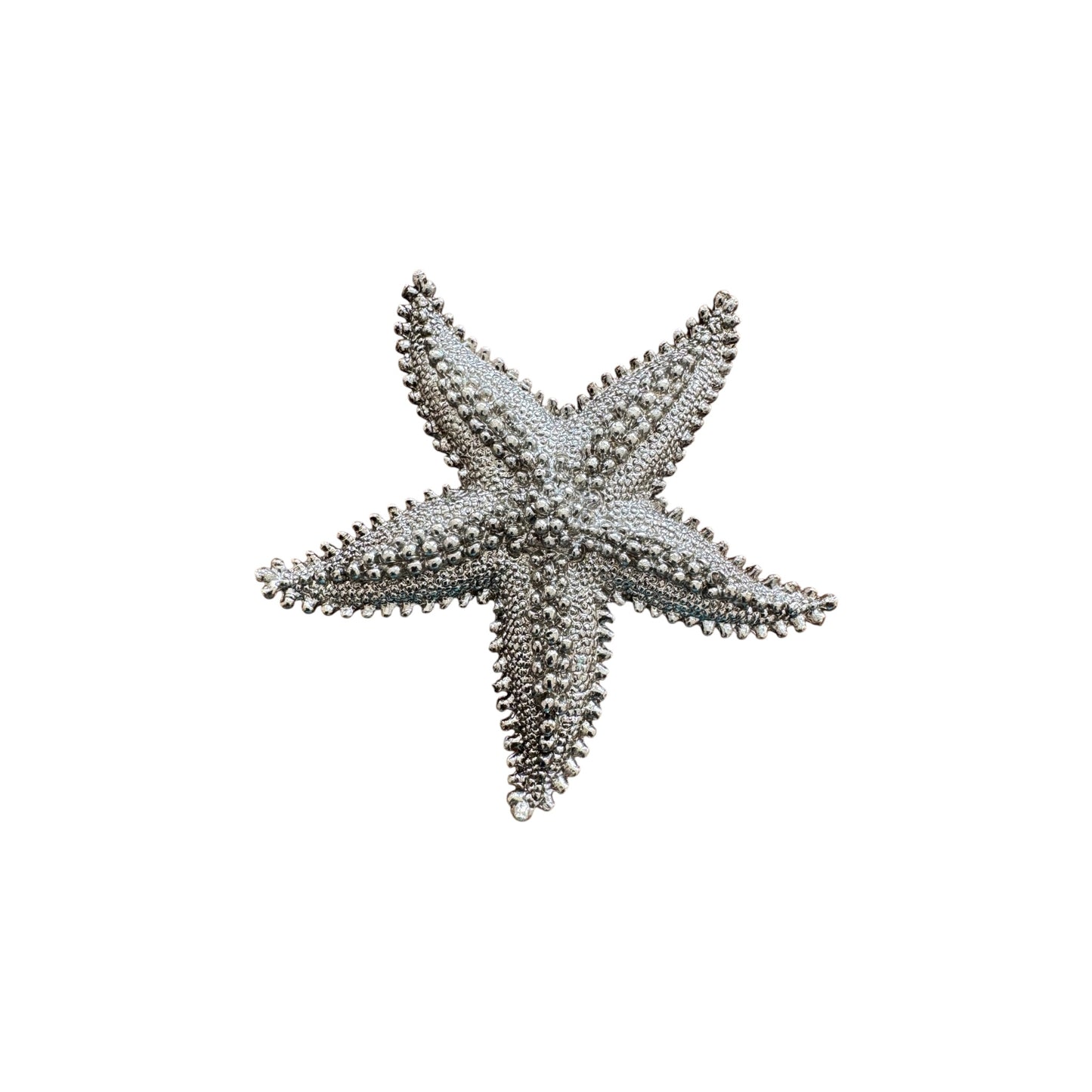 Vintage Textured Star Brooch - 1980’s