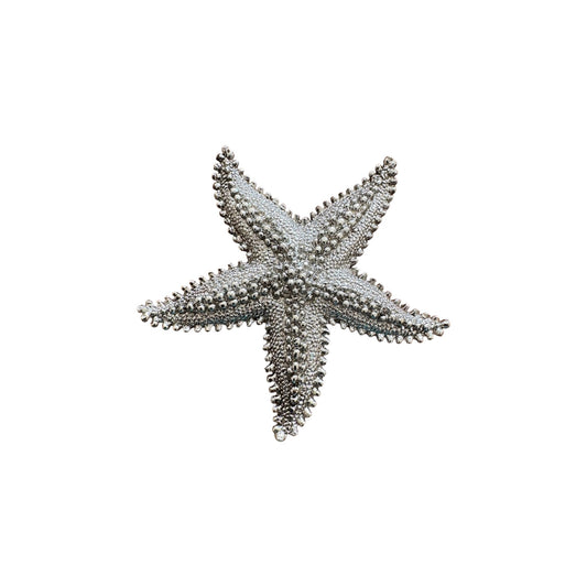 Vintage Textured Star Brooch - 1980’s