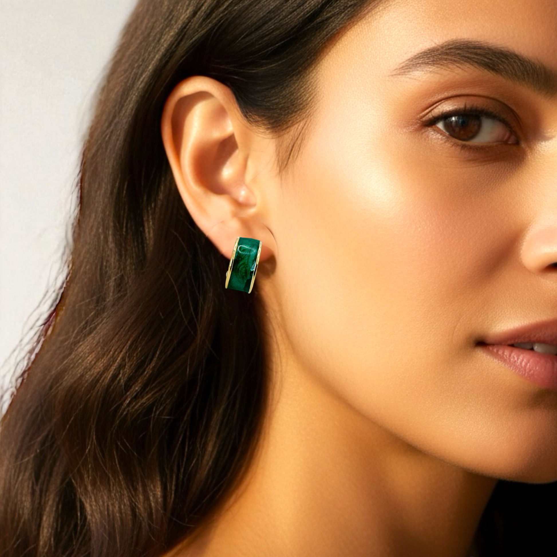 vintage enamel earrings everyday elegant style