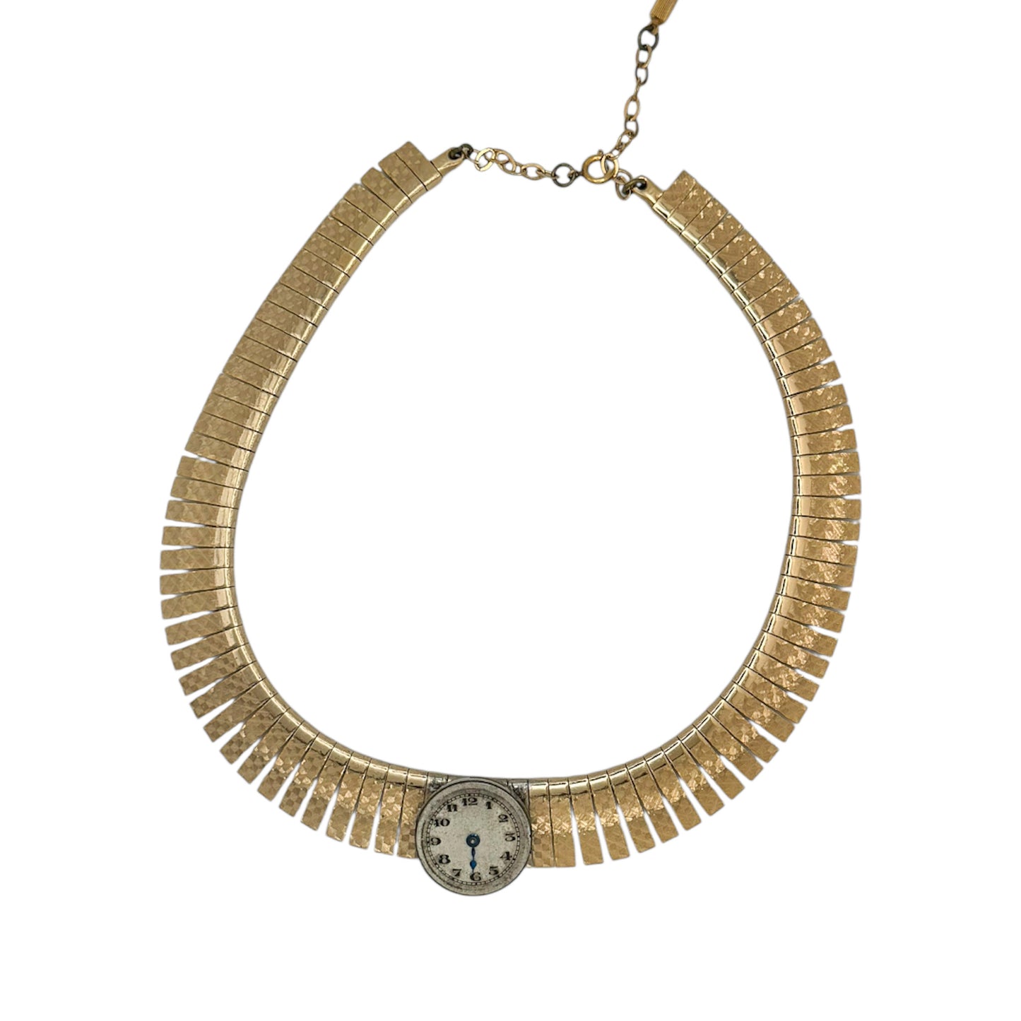 rare vintage cleopatra collar necklace watch movement centerpiece