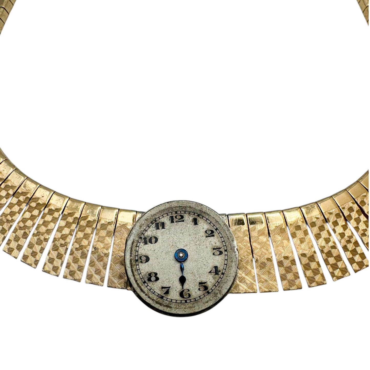 antique watch movement pendant detail vintage necklace