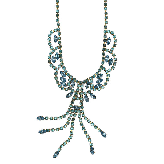 Vintage Art Deco Aurora Borealis Statement Kolye