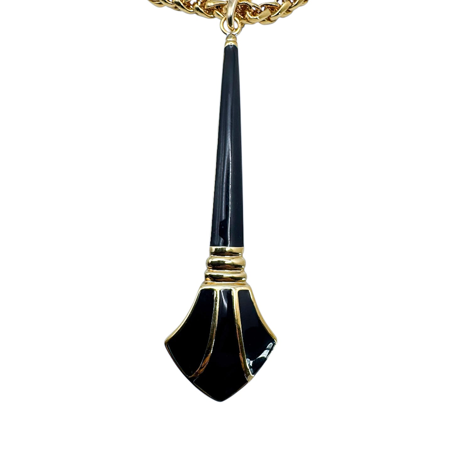 art deco style pendant necklace vintage napier jewelry