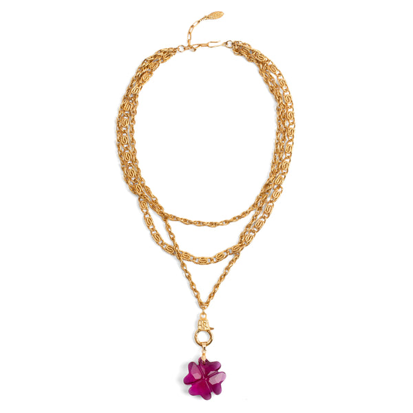 Swarovski Yonca Kolye Uçlu Vintage Kolye — 1980'ler 
