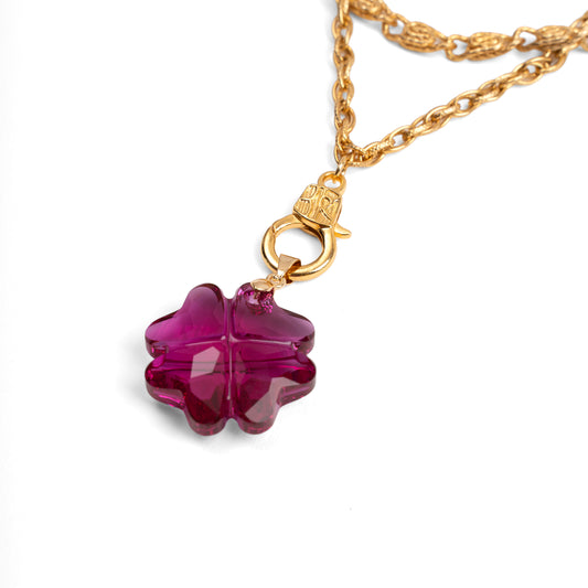 Swarovski Yonca Kolye Uçlu Vintage Kolye — 1980'ler 