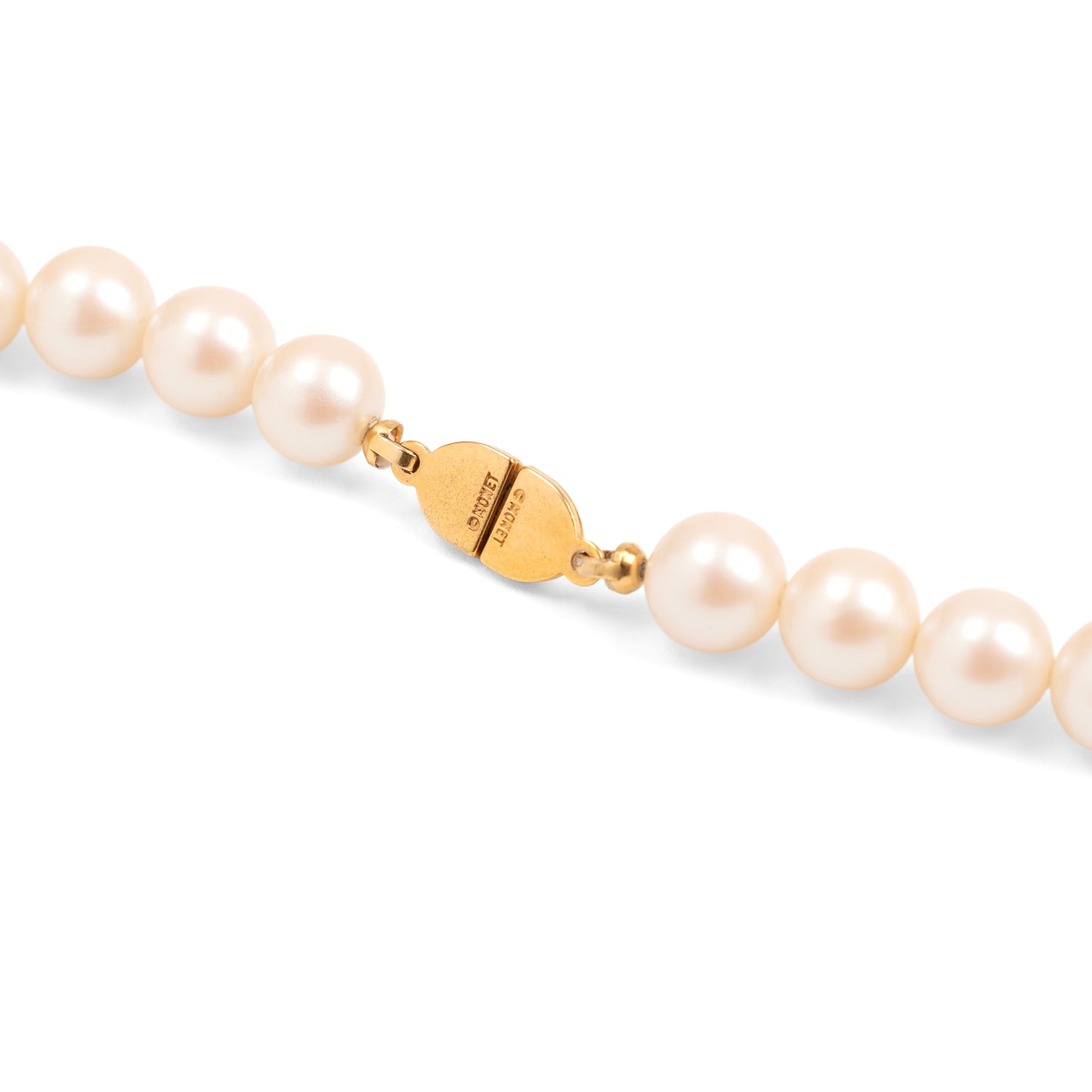 Vintage Monet Imitation Pearl Necklace with Swarovski Star Charms — 1980s