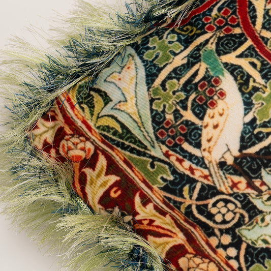 William Morris Bullerswood Print Cushion Cover — Dark Botanical Colourway